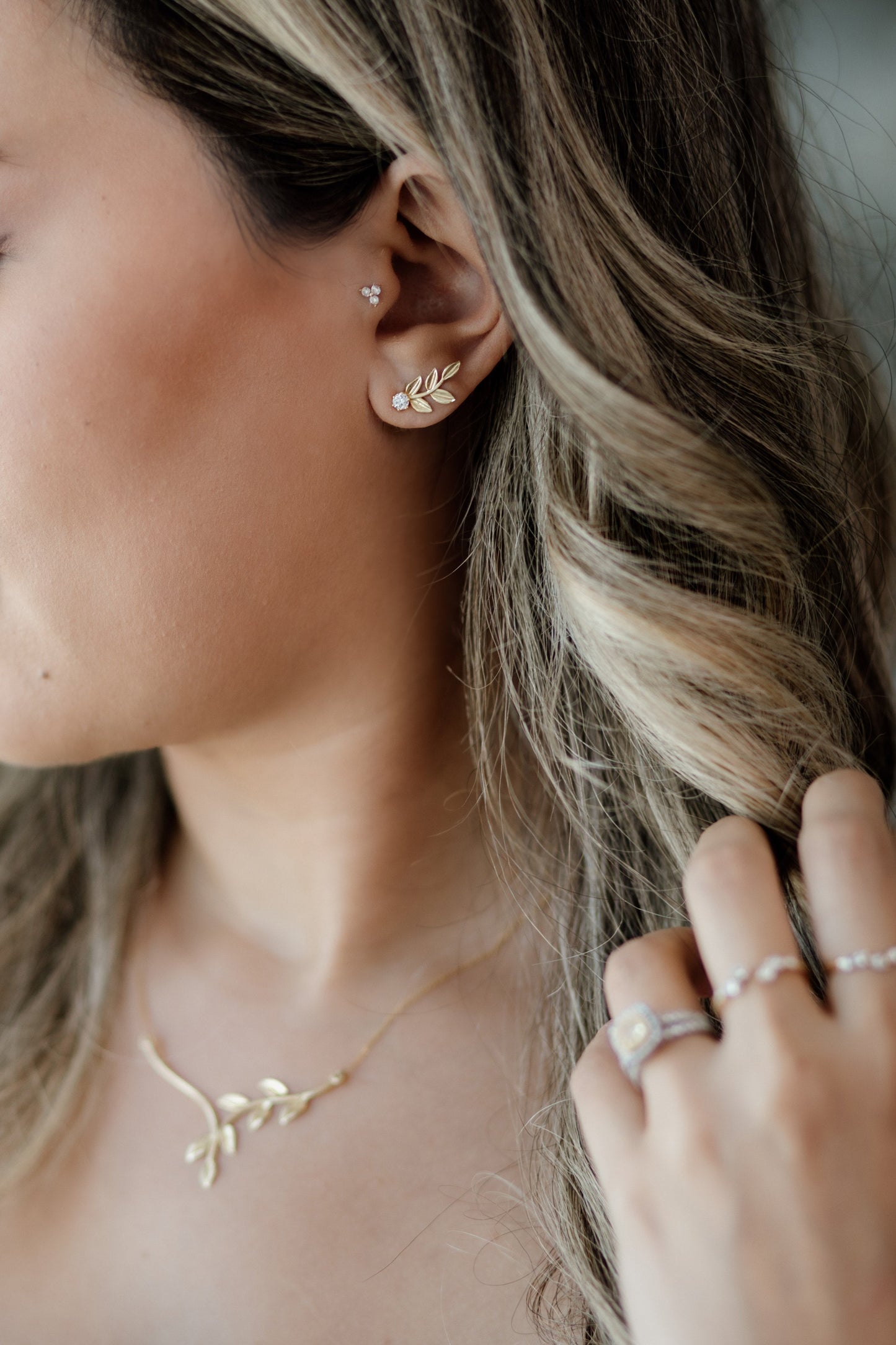 Olive Branch Earring