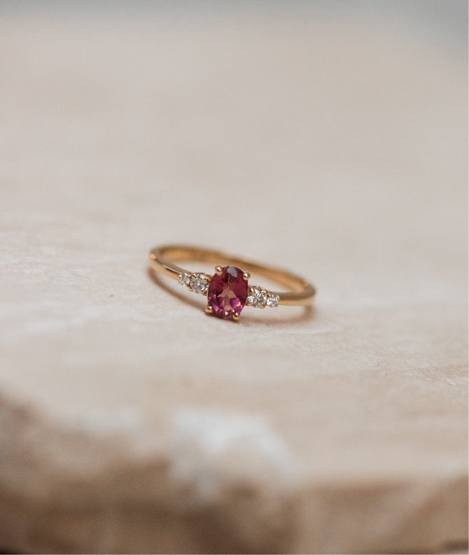 Juliet Pink Tourmaline Ring