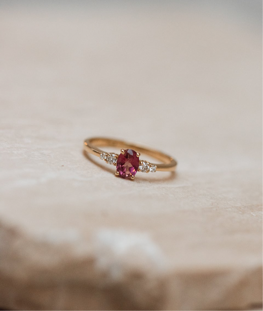 Juliet Pink Tourmaline Ring