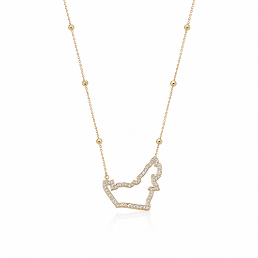 Solis UAE Map Necklace