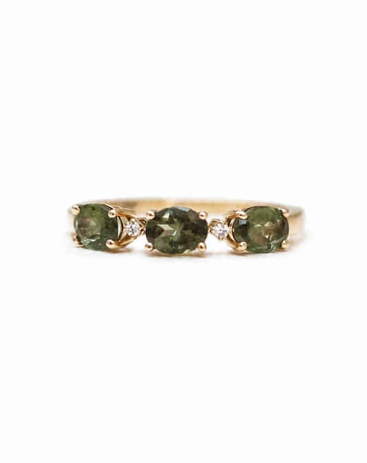 Serene Green Tourmaline Ring