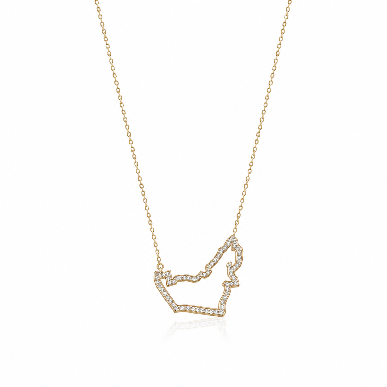 Solis UAE Map Necklace